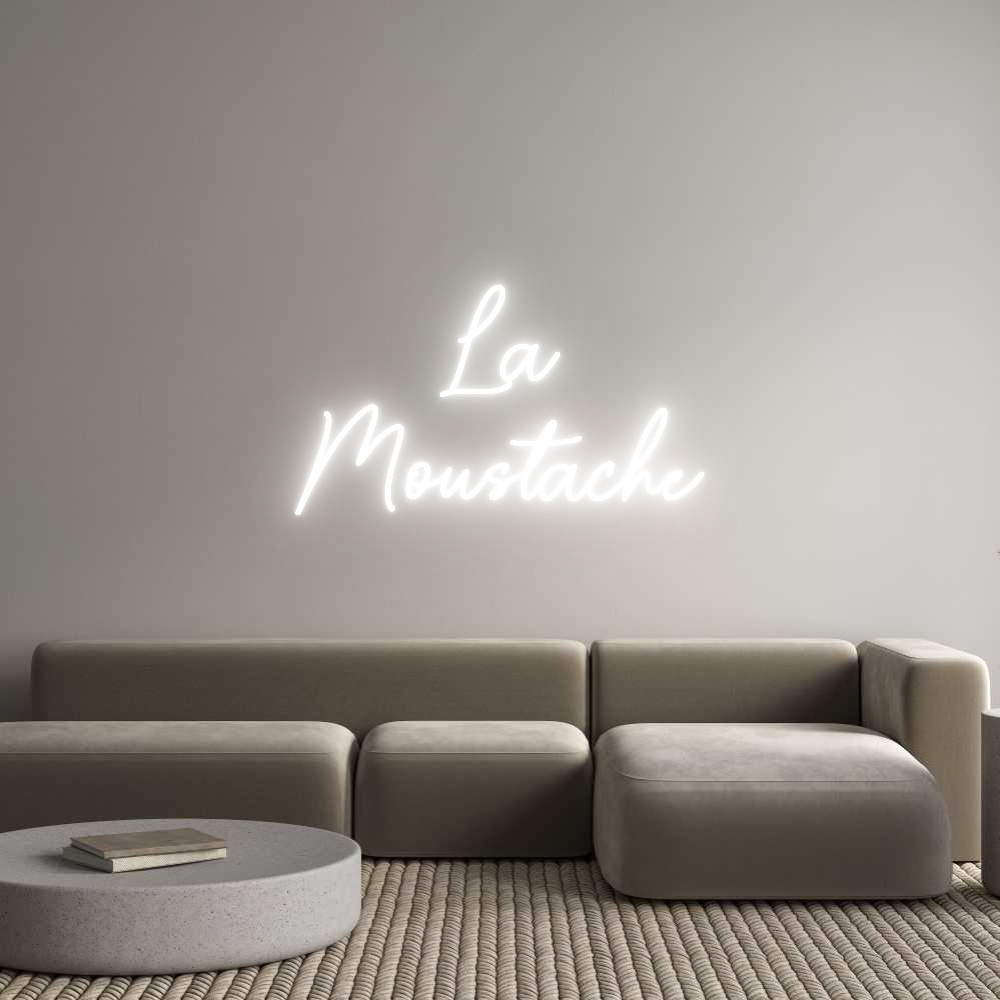 Custom Neon Sign Online Editor La
Moustache
