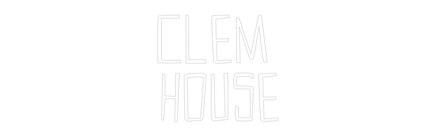 Custom Neon Sign Online Editor Clem 
House