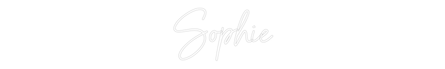 Custom Neon Sign Online Editor Sophie