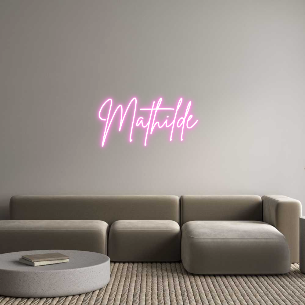 Custom Neon Sign Online Editor Mathilde