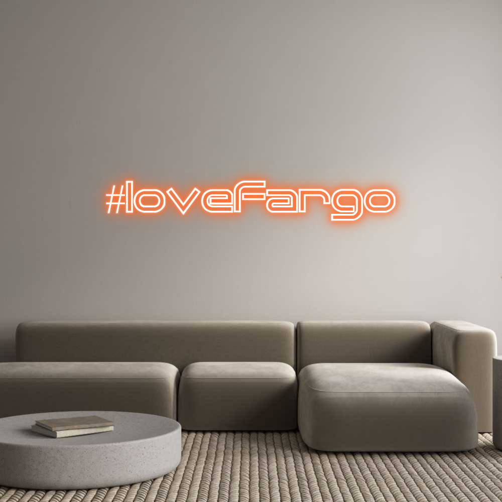 Egendefinert Neon Sign Online Editor #lovefargo