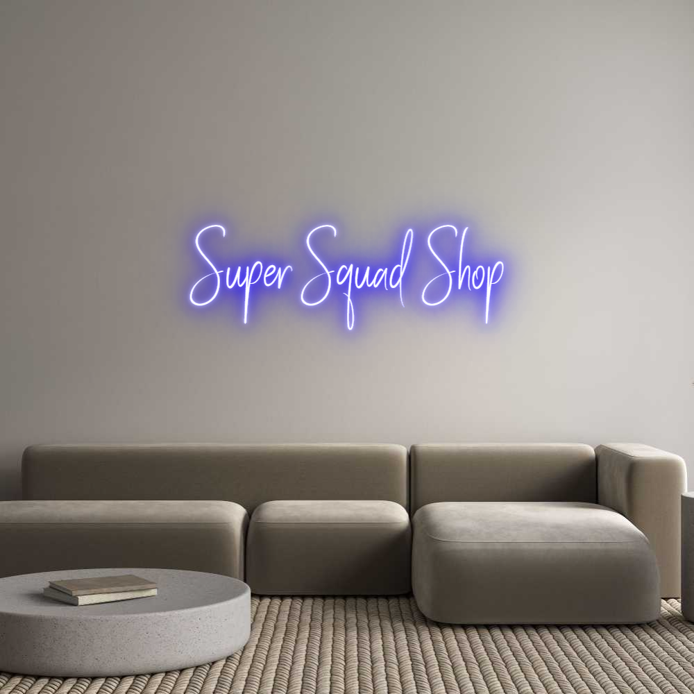 Custom Neon Sign Online Editor Super Squad S...