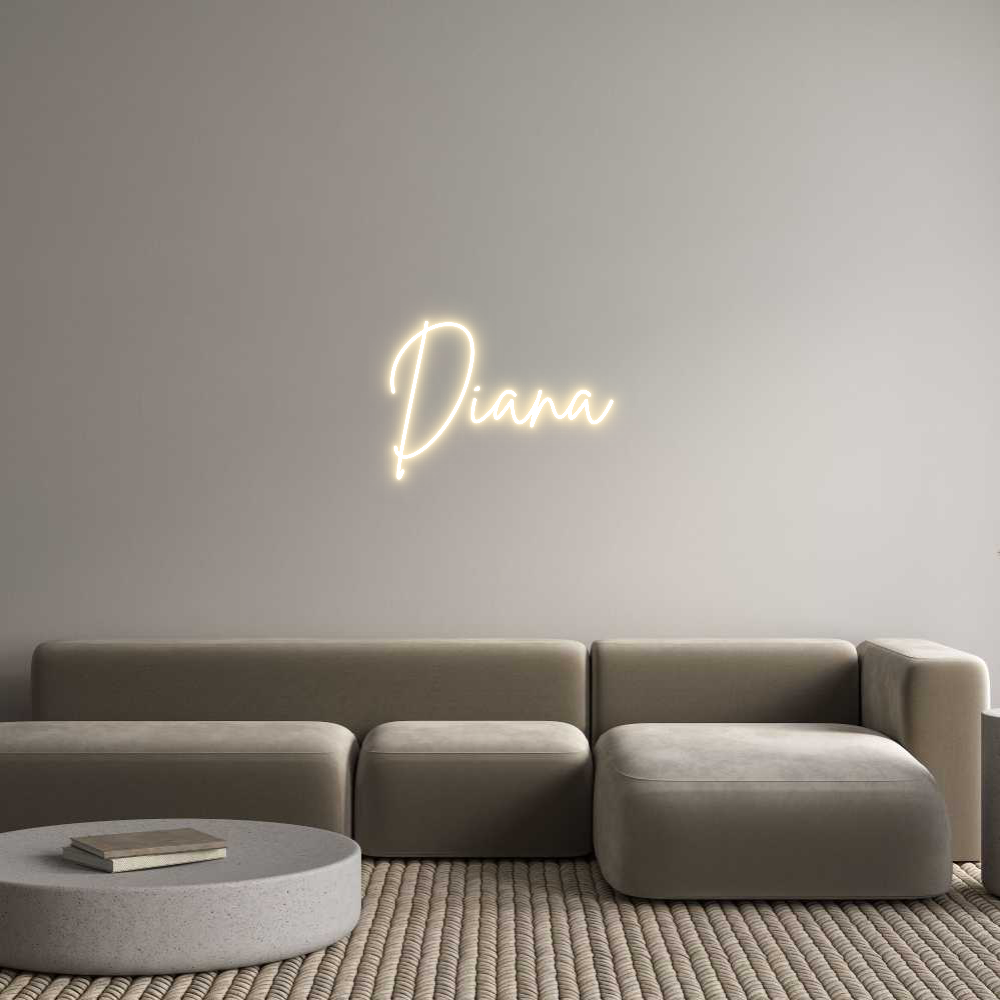 Custom Neon Sign Online Editor Diana