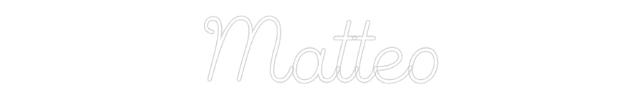 Editor online di insegne al neon personalizzate Matteo