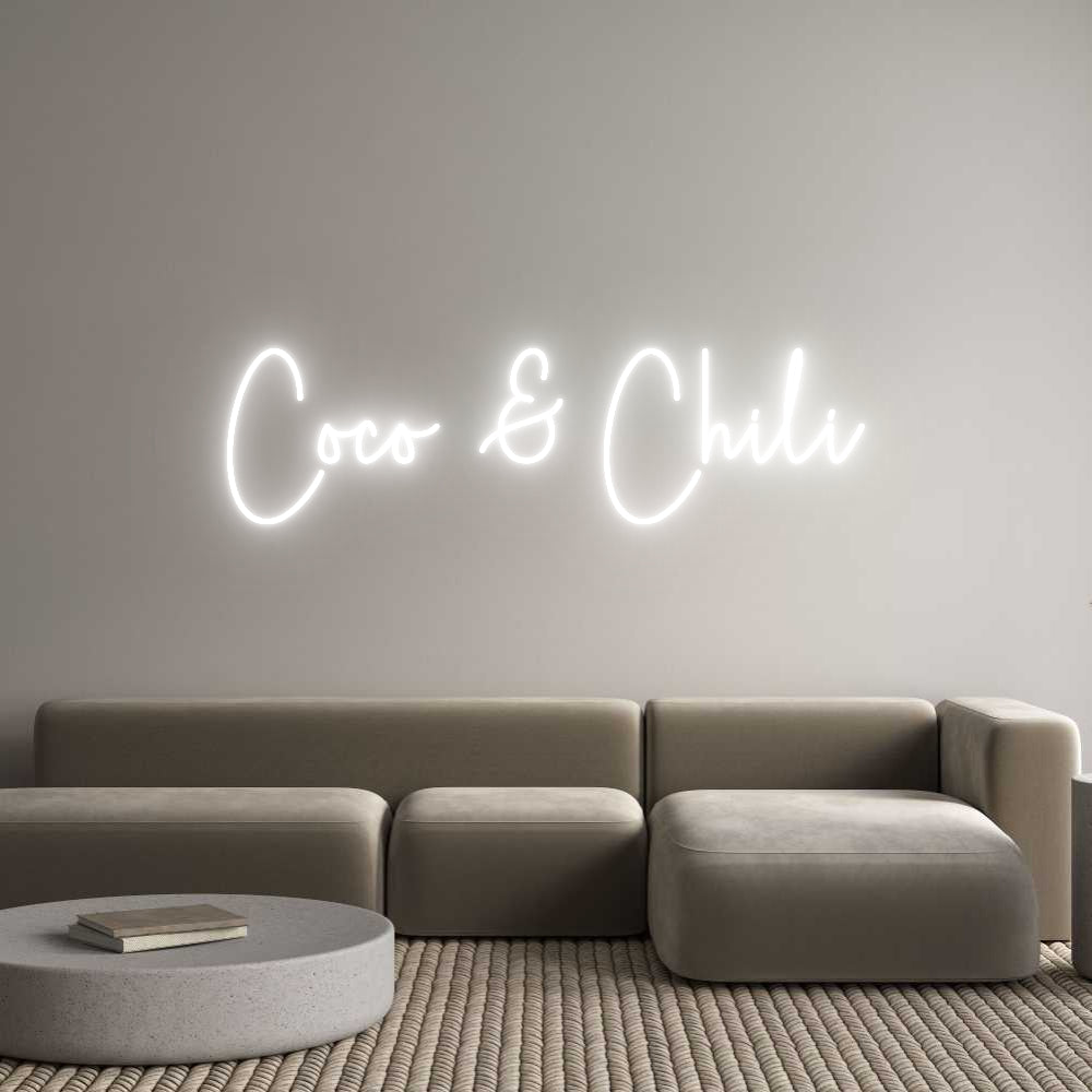Custom Neon Sign Online Editor Coco & Chili