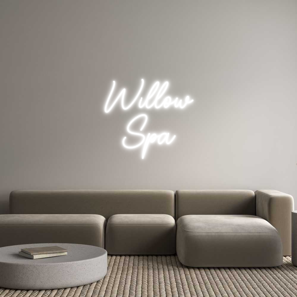 Custom Neon Sign Online Editor Willow
Spa