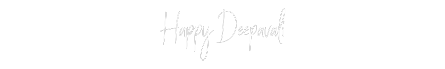 Benutzerdefinierte Neonzeichen Online-Editor Happy Deepavali