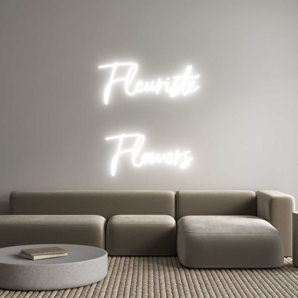 Custom Neon Sign Online Editor Fleuriste

...
