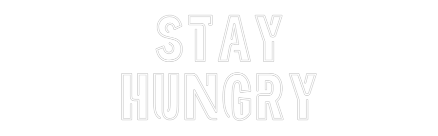 Custom Neon Sign Online Editor STAY
HUNGRIG
