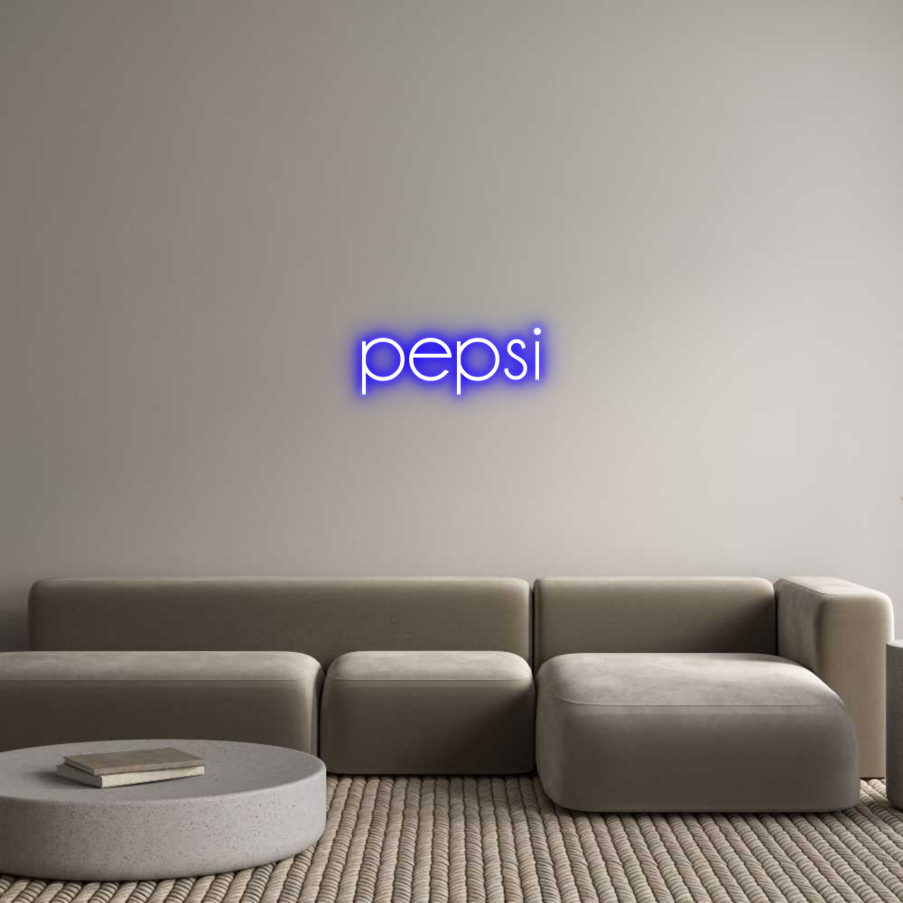Custom Neon Sign Online Editor pepsi