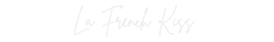 Editor on-line de letreiros neon personalizados La French Kiss
