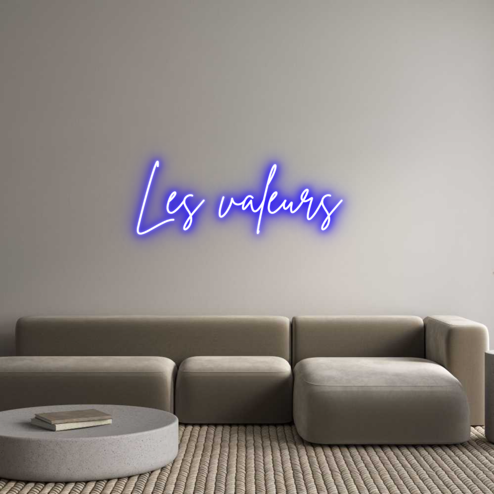 Custom Neon Sign Online Editor Les valeurs