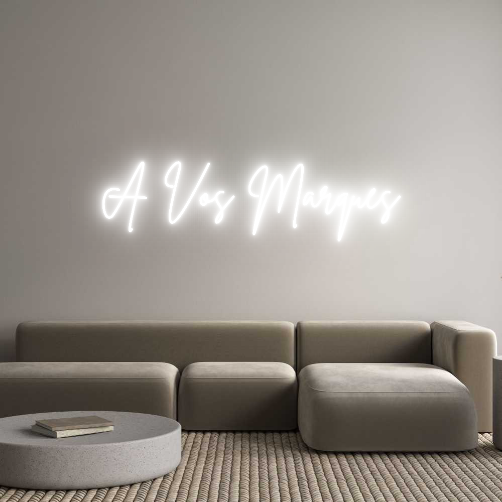 Custom Neon Sign Online Editor A Vos Marques