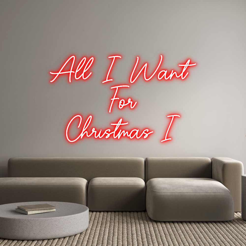 Mukautettu neonkylttiverkkoeditori All I Want
F...