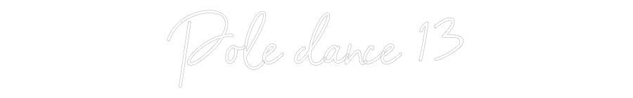 Custom Neon Sign Online Editor Pole dance 13