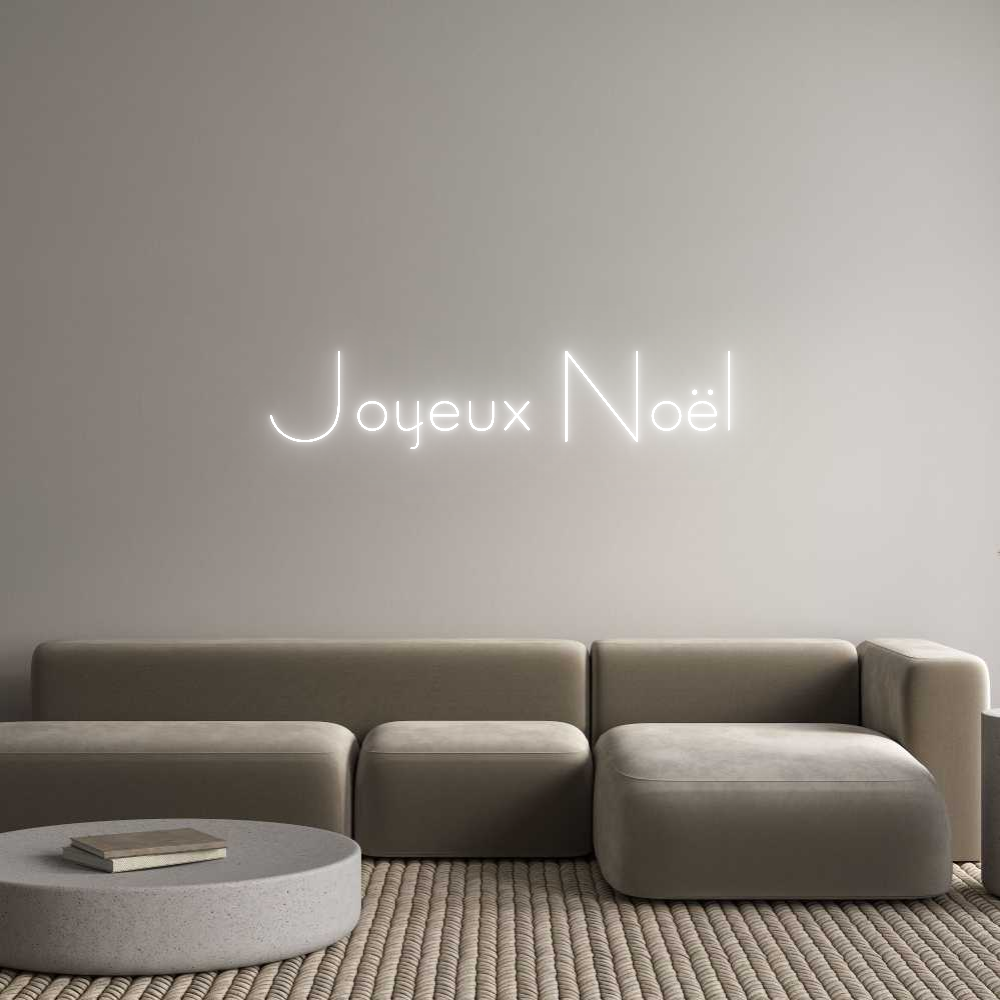 Custom Neon Sign Online Editor Joyeux Noël