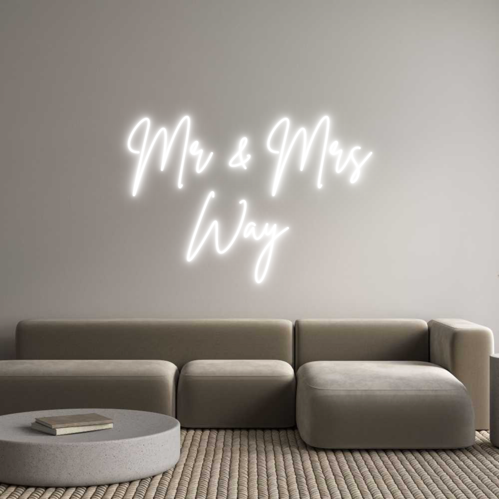 Custom Neon Sign Online Editor Mr & Mrs
   ...
