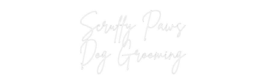 Custom Neon Sign Online Editor Scruffy Paws ...