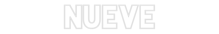 Custom Neon Sign Online Editor NUEVE