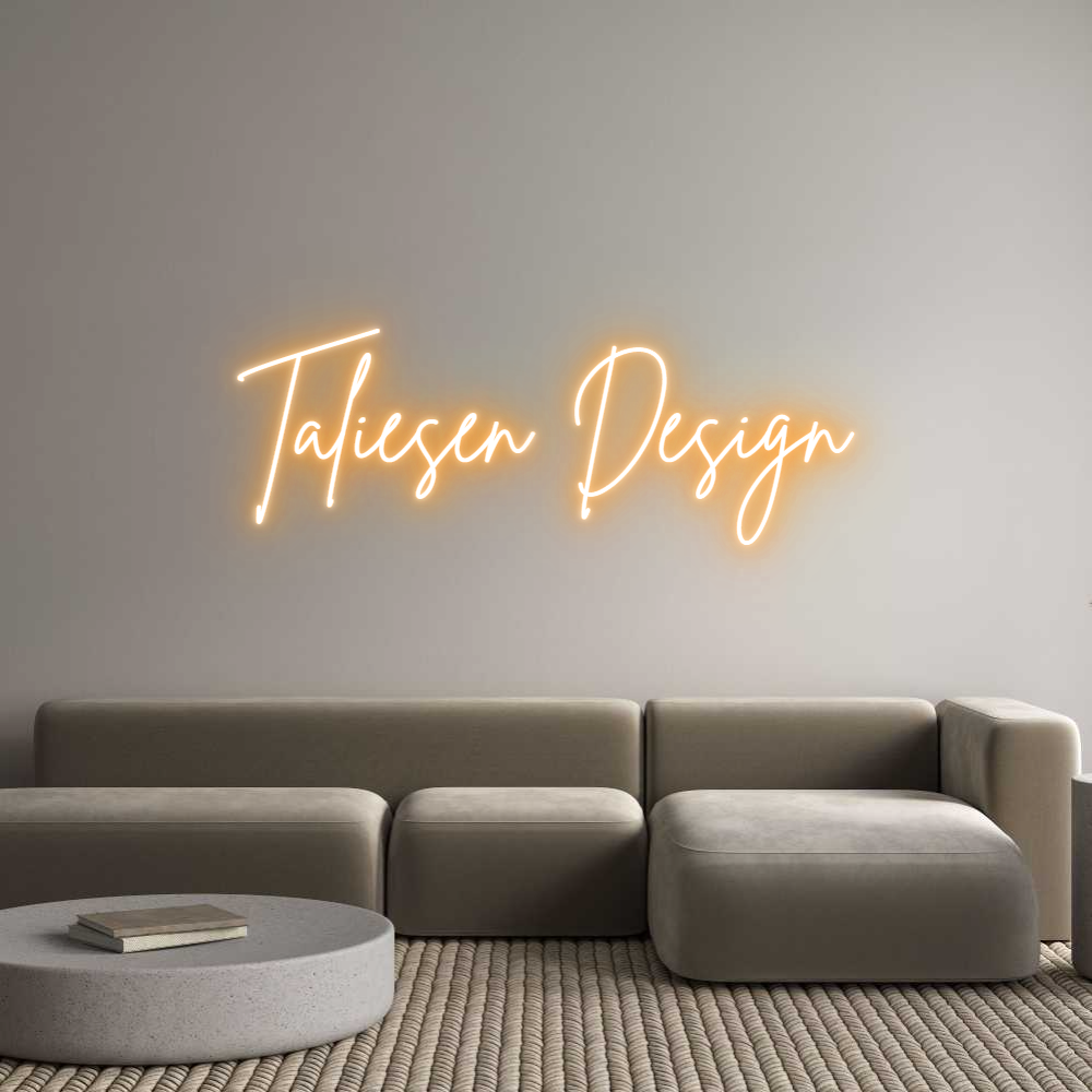 Custom Neon Sign Online Editor Taliesen Design