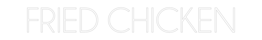 Brugerdefineret neonskilt online redaktør FRIED CHICKEN