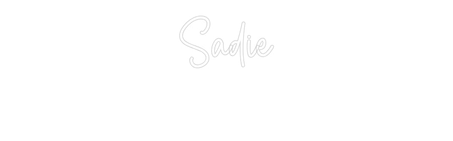 Custom Neon Sign Online Editor Sadie