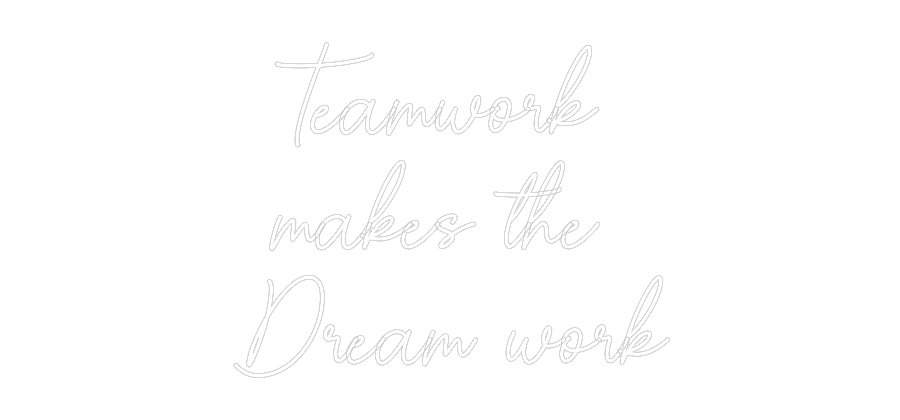 Custom Neon Sign Online Editor Teamwork 
ma...