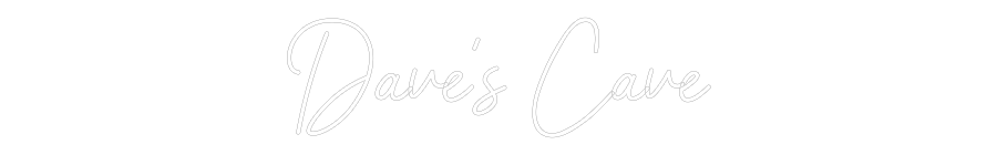 Insegne al neon personalizzate Editor online Dave's Cave