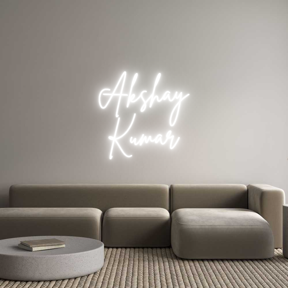 Editor online di insegne al neon personalizzate Akshay
Il mio Kumar