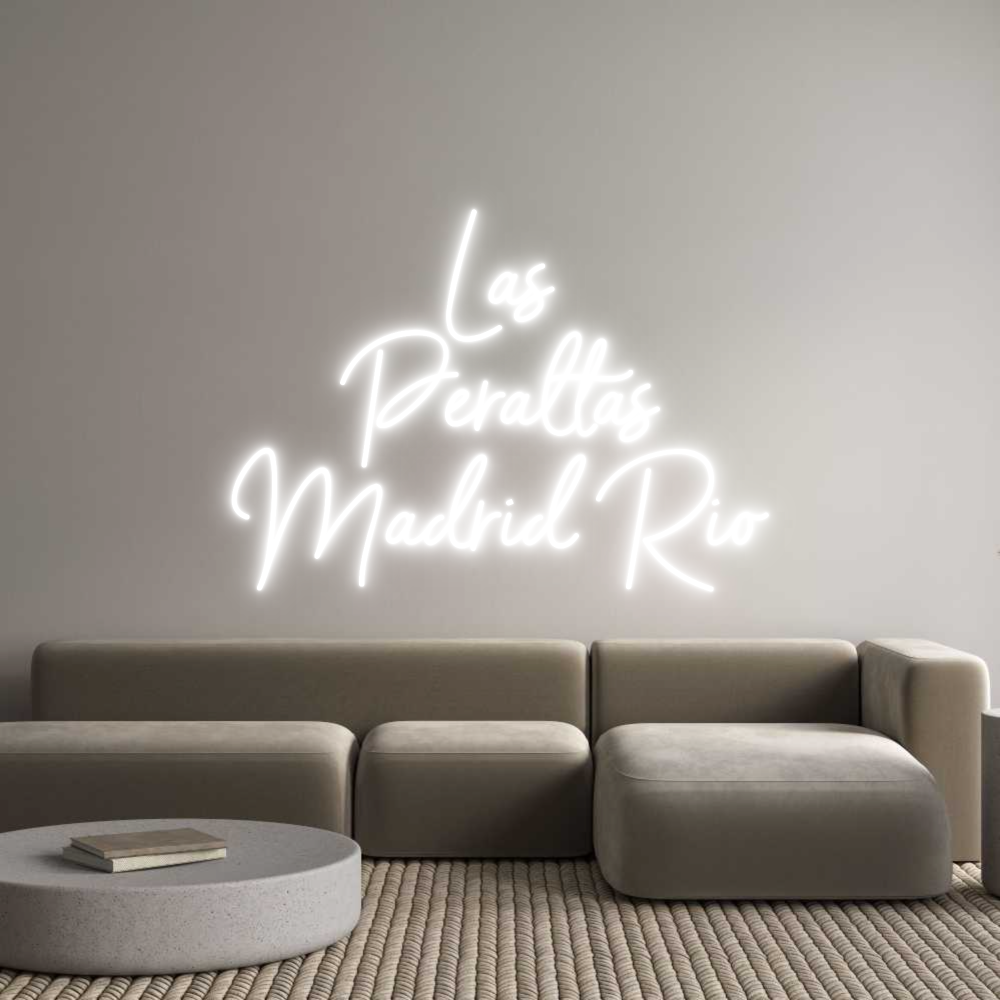 Editor en línea de letreros de neón personalizados Las
Peraltas...