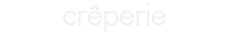 Custom Neon Sign Online Editor crêperie