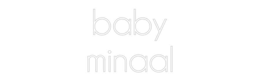 Custom Neon Sign Online Editor baby
minaal