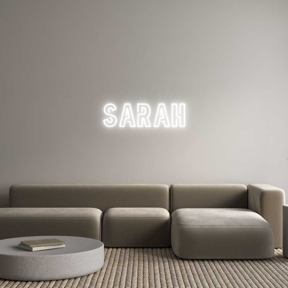 Custom Neon Sign Online Editor Sarah