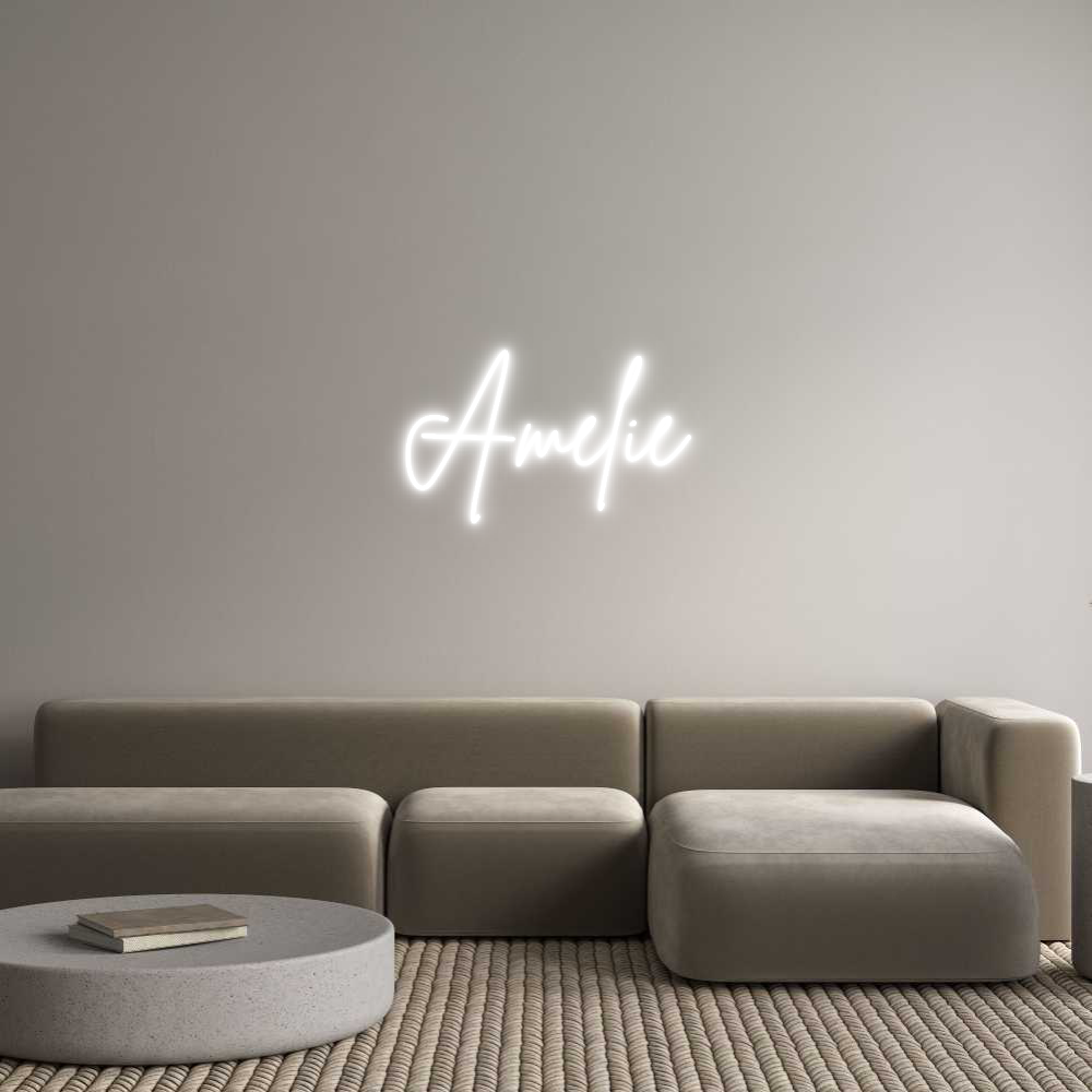 Custom Neon Sign Online Editor Amelie