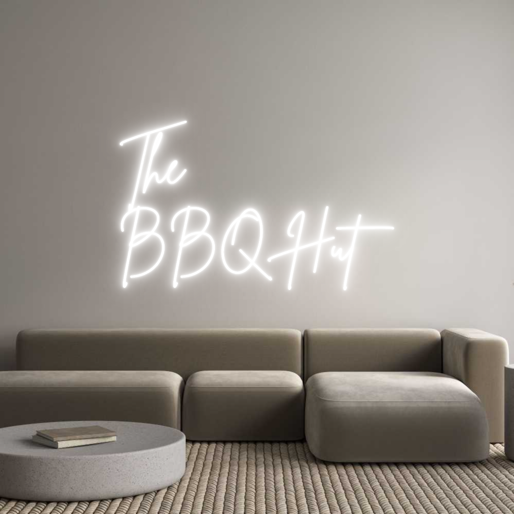 Custom Neon Sign Online Editor The 
BBQ Hut