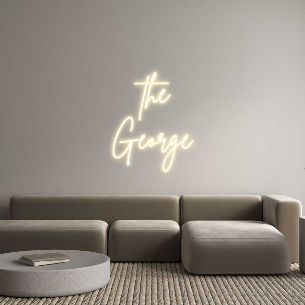 Éditeur en ligne d'enseignes au néon personnalisées
George