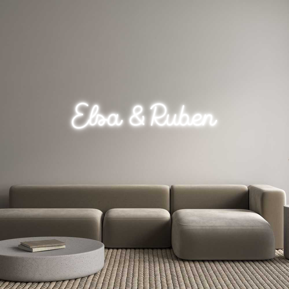 Custom Neon Sign Online Editor Elsa & Ruben
