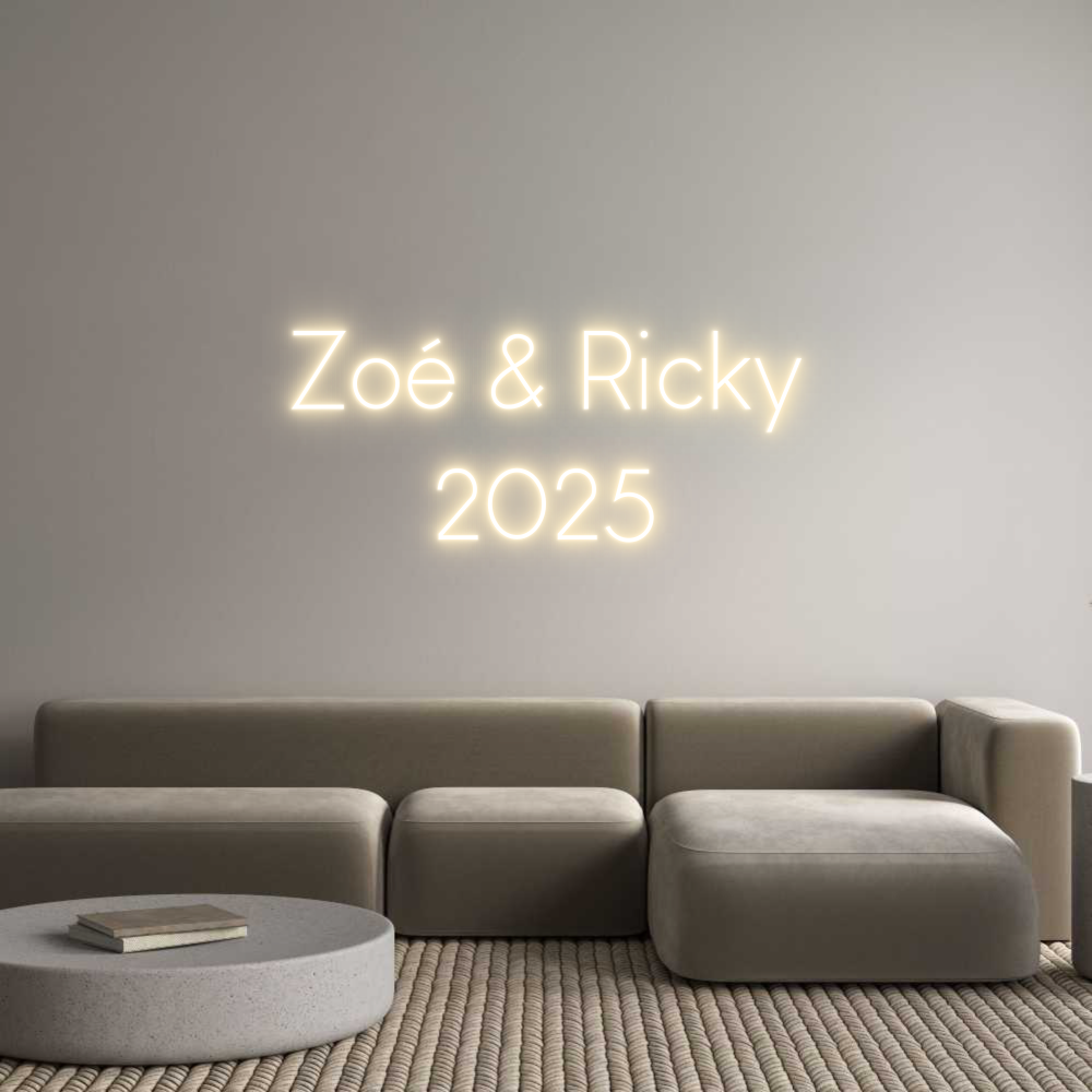 Custom Neon Sign Online Editor Zoé & Ricky
...