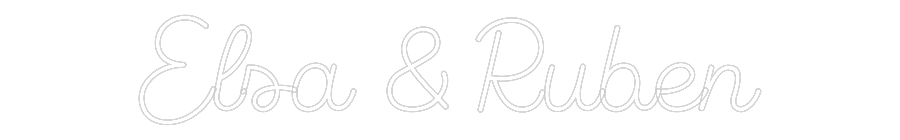 Custom Neon Sign Online Editor Elsa & Ruben