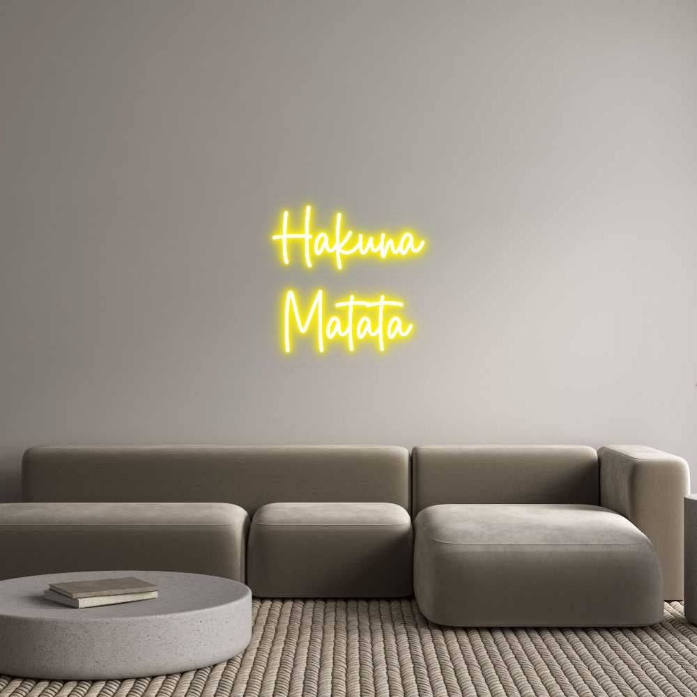 Custom Neon Sign Online Editor Hakuna
Matata