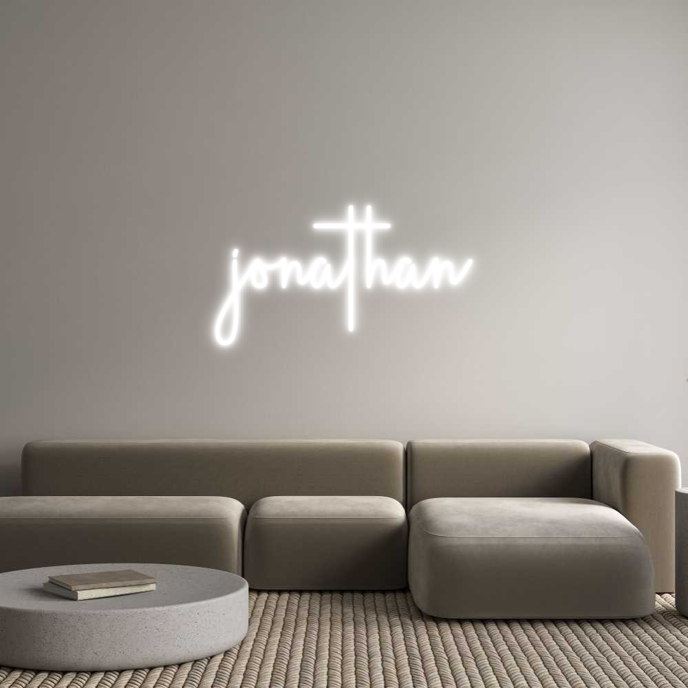 Custom Neon Sign Online Editor jonathan