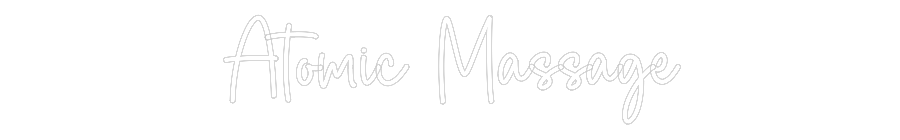Editor en línea de letreros de neón personalizados Atomic Massage