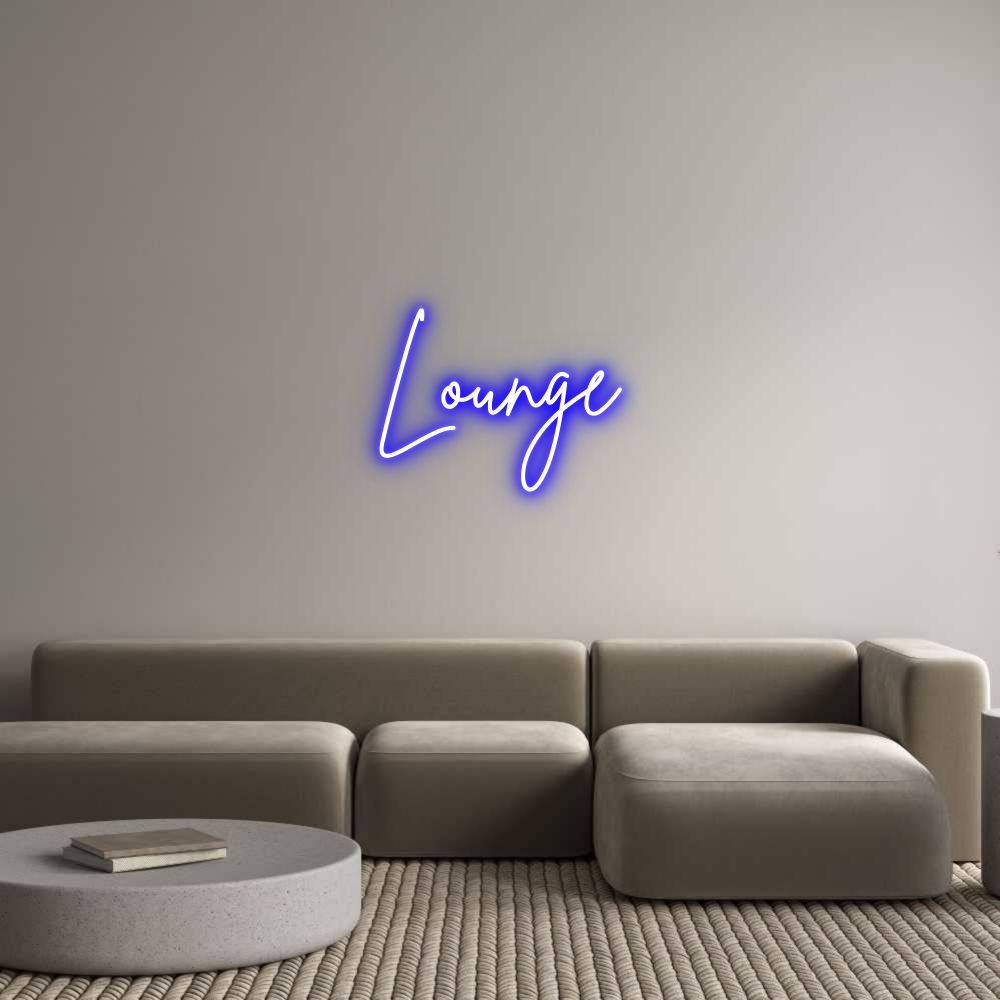 Insegna al neon personalizzata Editor Lounge online