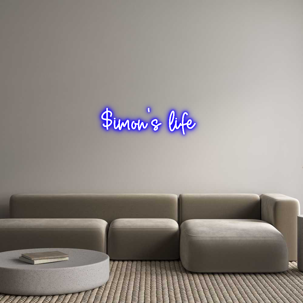 Custom Neon Sign Online Editor $imon’s life