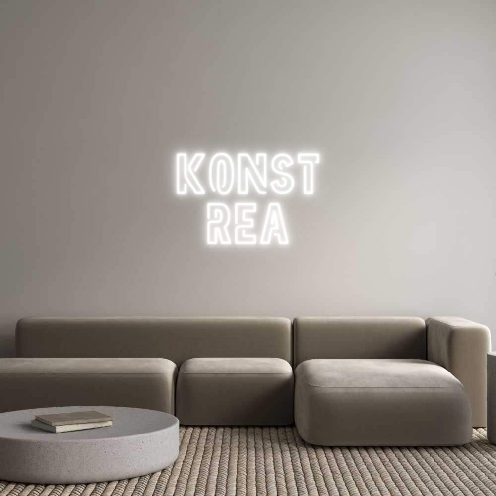 Benutzerdefinierter Neonschild-Online-Editor KONST
Rea