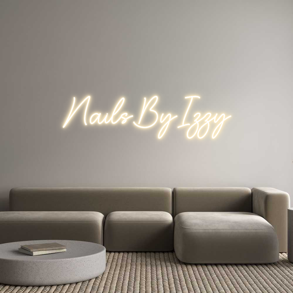 Custom Neon Sign Online Editor NailsByIzzy