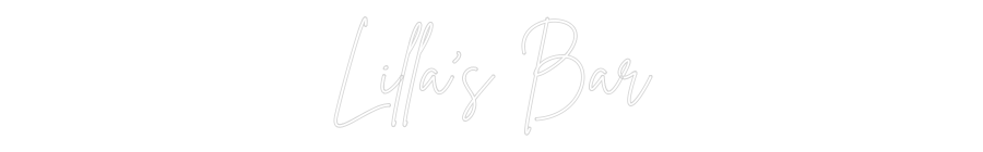 Letreros de neón personalizados Editor en línea Lilla's Bar