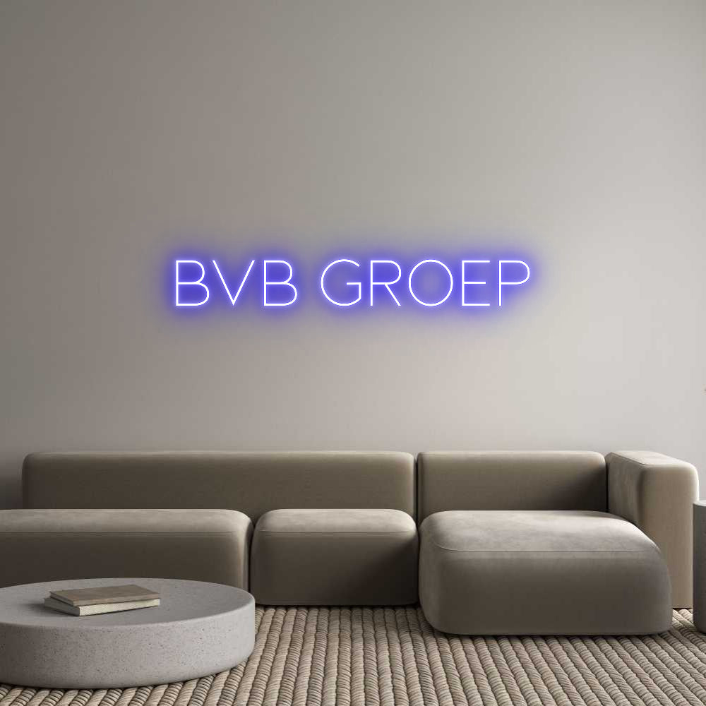 Custom Neon Sign Online Editor BvB Groep