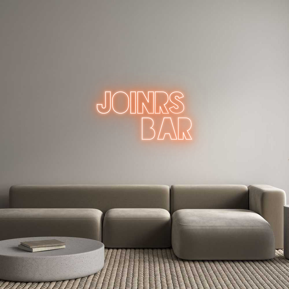 Custom Neon Sign Online Editor Joinrs 
Bar