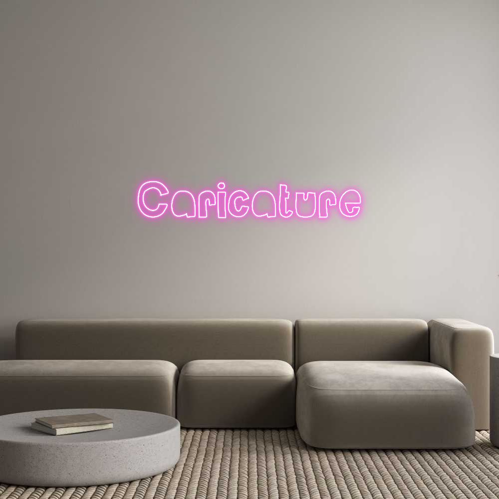 Custom Neon Sign Online Editor Caricature